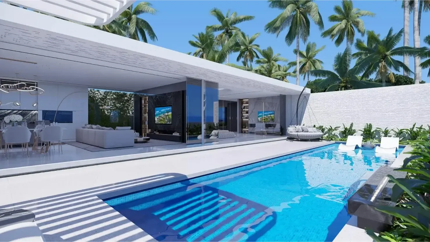 Villa with private pool in bali