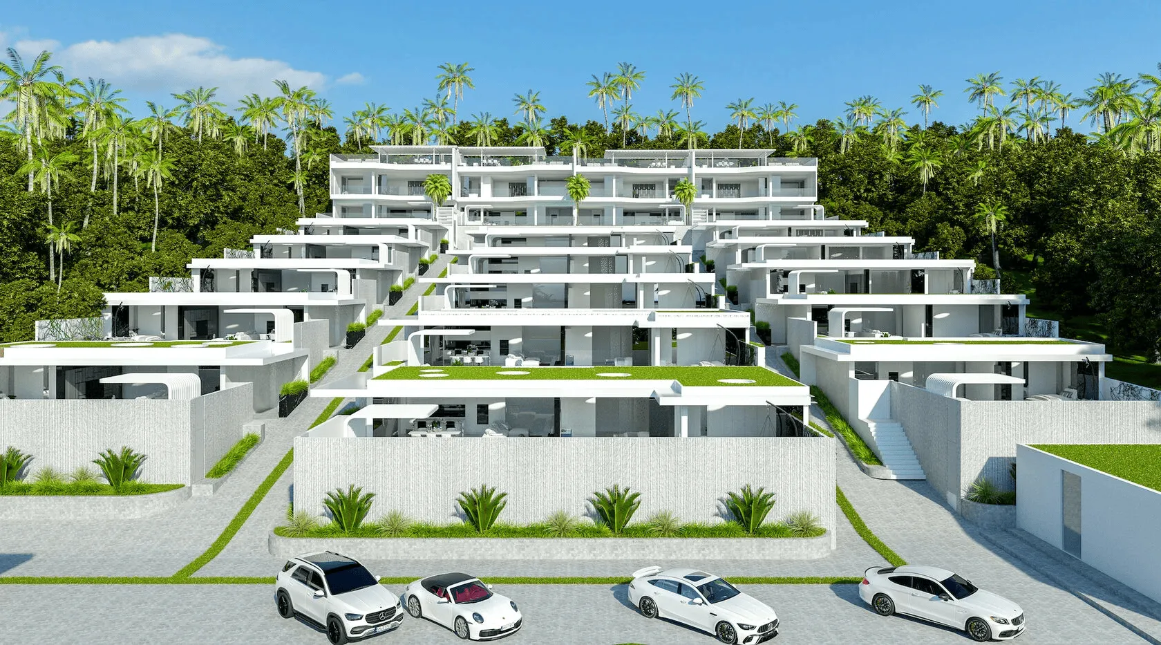 Sky Stars villa development in Bali, Indonesia.